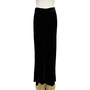 Antonio Melani NWT Alma Black Velvet Wide Leg Dress Pant Trouser Size 2